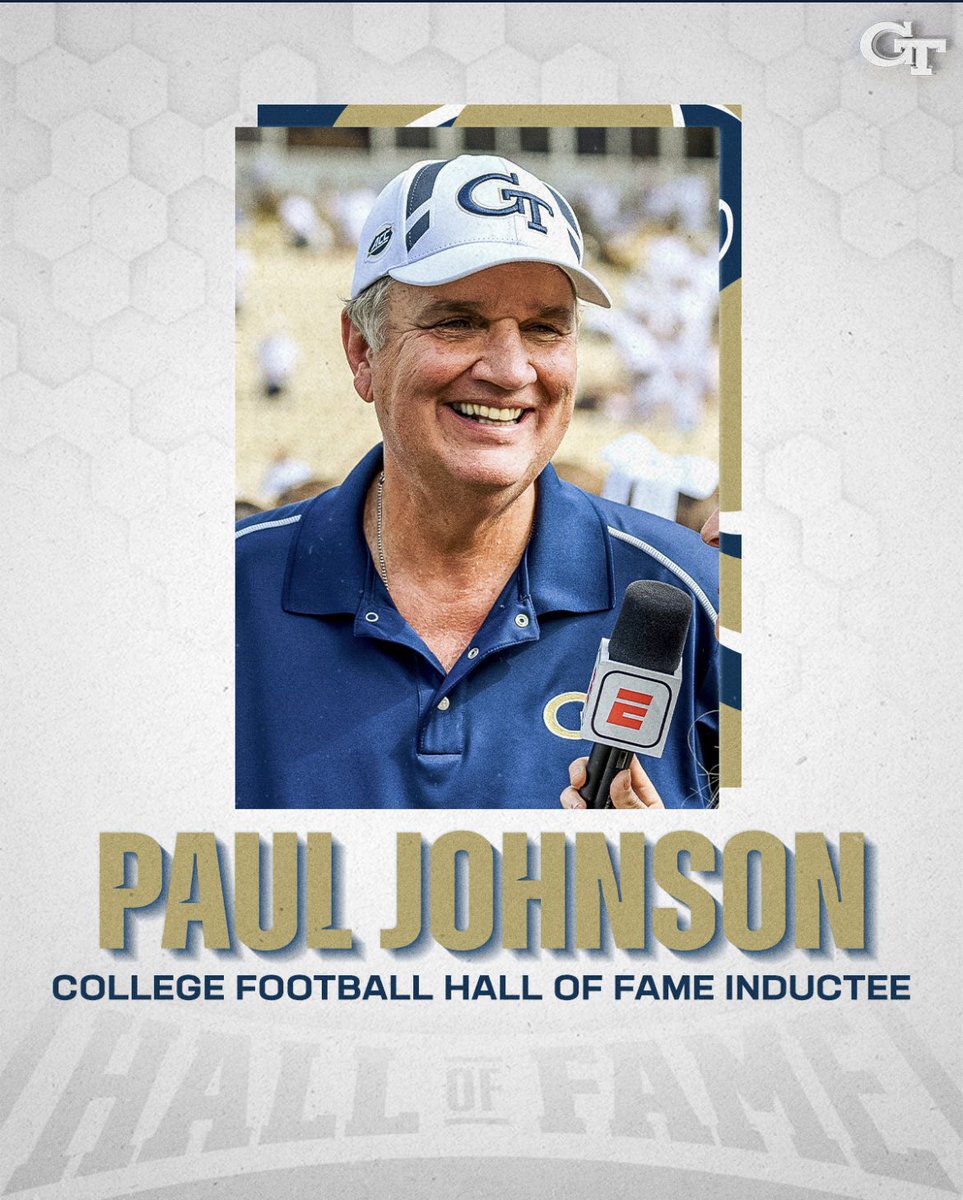 CoachPehrson's tweet image. S/O to @CoachPCJ for being inducted into the College Football Hall of Fame. Learned a lot from him and wouldn’t be where I am if he didn’t give me a shot.    

#GeorgiaTech
#TheMigration 
#HoistTheFlag🏴‍☠️ 
#BullRunPicnic🧺