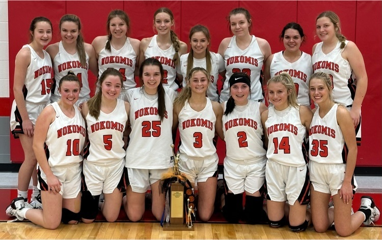 NokomisSchools's tweet photo. The Lady Redskins earned the right to keep the MSM Traveling Trophy after their win tonight! 🔴⚫️🏀🏆 #NOKOPROUD https://t.co/PXwbC7x7CF