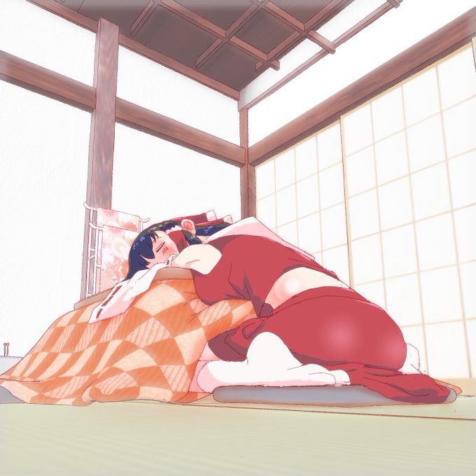 没。霊夢さんがでかすぎた。描き終えるまでなぜ気が付かないのか。 