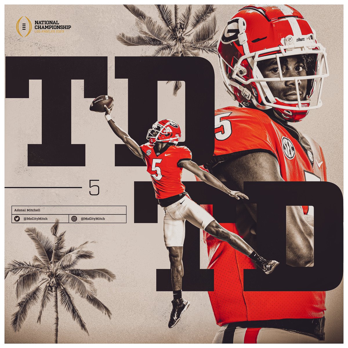 GeorgiaFootball's tweet photo. That looked familiar!

@StetsonIv ➡️ @MoCityMitch 

#GoDawgs | #NationalChampionship https://t.co/miTOVtHCxm