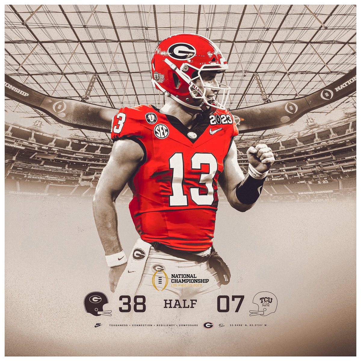 🔴🔴⚪️⚪️

#GoDawgs | #NationalChampionship