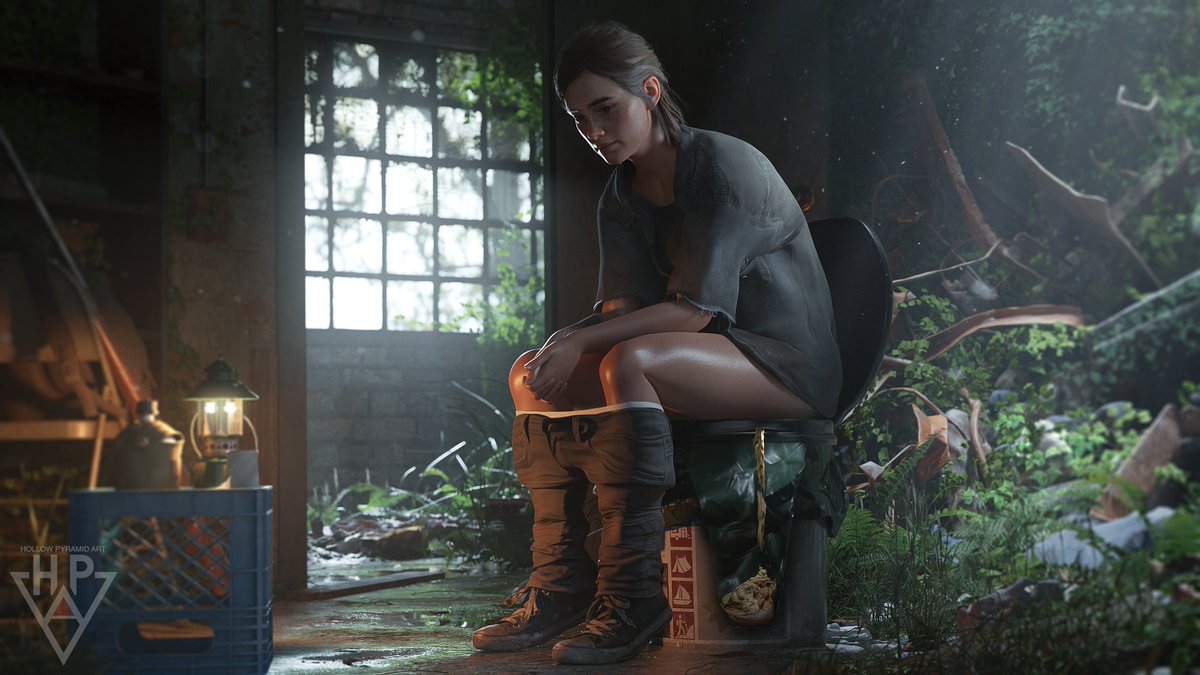 HollowPyramid's tweet photo. In a world so fraught with danger, Ellie must savor every opportunity for respite. The peace never lasts but at least she can carry on much less encumbered...

A much belated Happy New Year to everyone!
#scat #scatart #toilet #toiletfetish https://t.co/3pLNc8vMWR