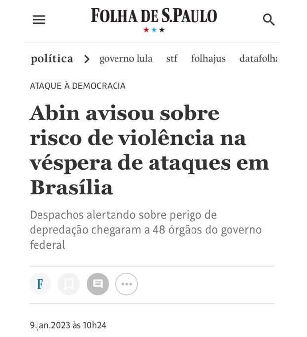 48 ÓRGÃOS DO GOVERNO foram alertados dos ataques.

Por que não agiram?