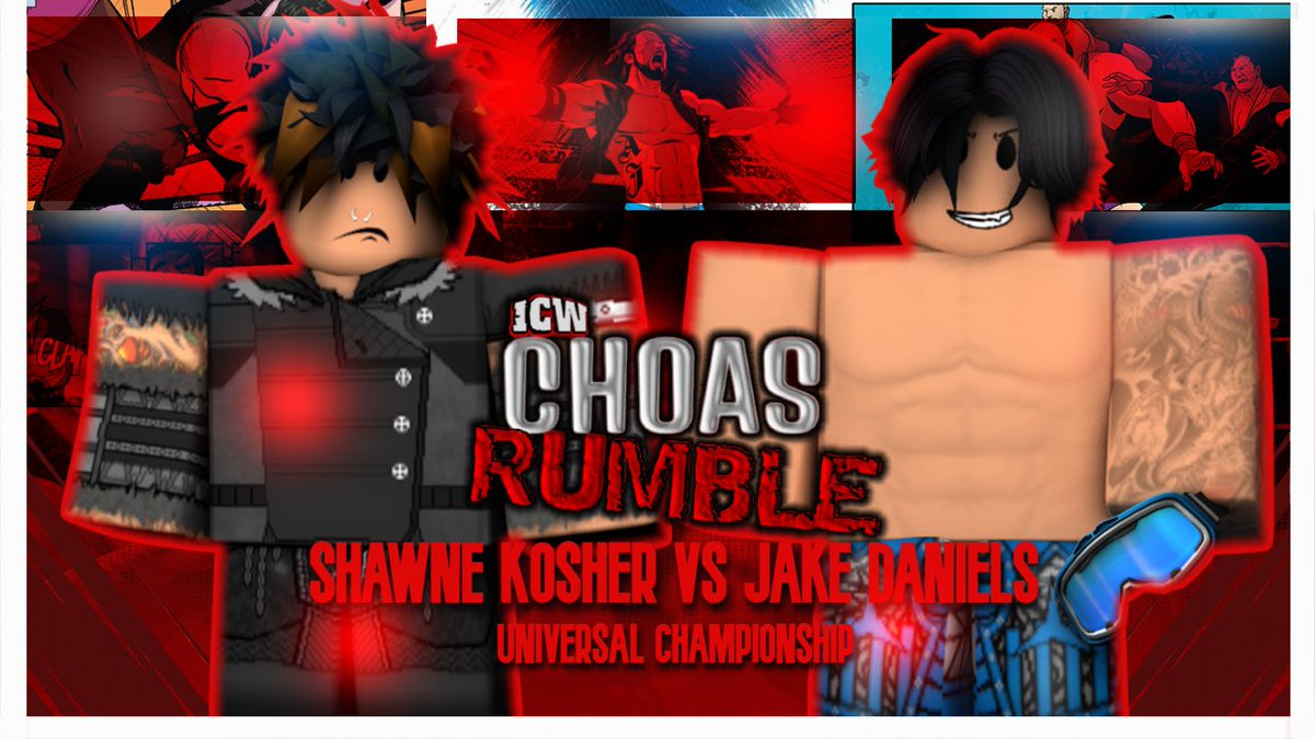 xICW_RBLX's tweet photo. A few Chaos Rumble matches that are set to take place! https://t.co/LVfWQT6U2F