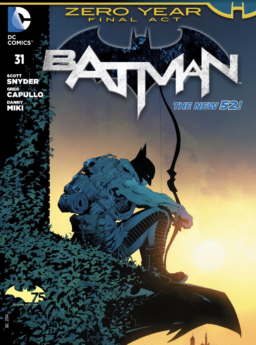 chelsdaniel280's tweet photo. Batman #31 Cover - Art by Greg Capullo, Danny Miki, and FCO Plascencia
#Batman #ZeroYear
#New52 #dccomics https://t.co/eKv4MPvacO