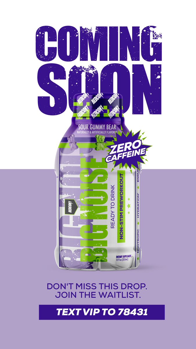 RedCon1Official's tweet photo. We’re bringing the noise 🗣️🤫

REDCON1 - BIG NOISE RTD available on 1/12/23

Mark your calendars!
#redcon1 #BigNoise #preworkout https://t.co/YShpUF2E9Z