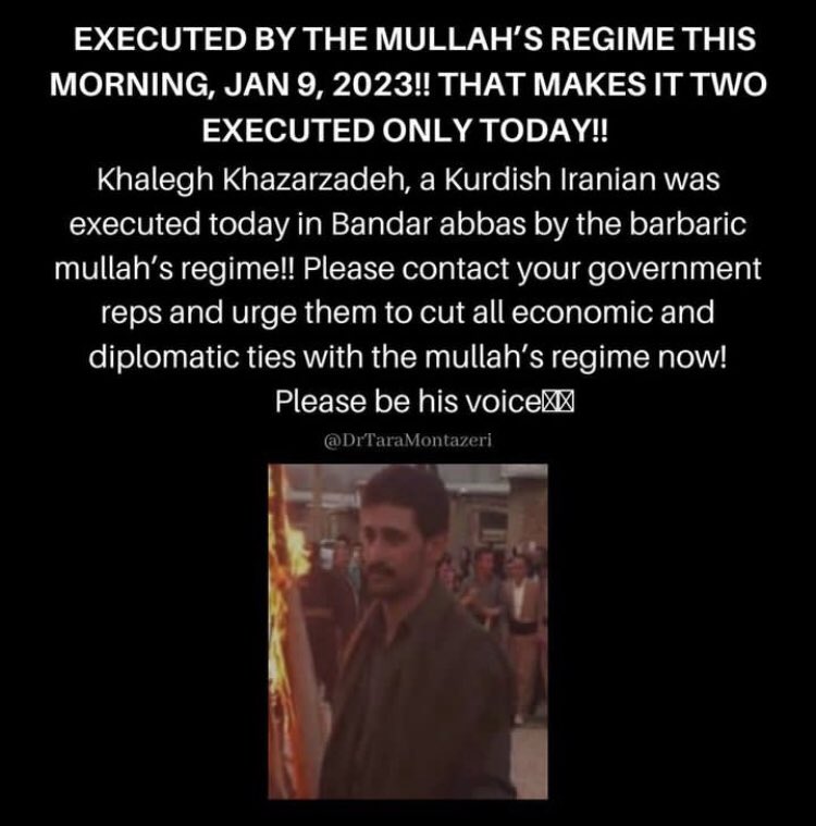 While we were consumed by the coming executions of #MohammadGhobadlou and #MohammadBoroghani the regime executed #RashidLondpour and #KhaleghKhazarzadeh 💔💔💔😭😭😭 #StopExecutionsInIran #Iran #MahsaAmini