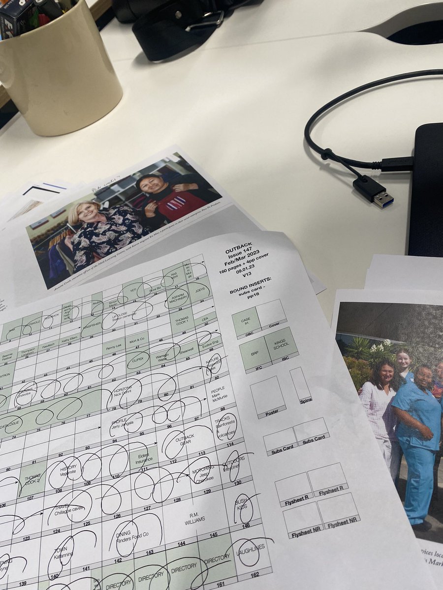 OUTBACKmagazine's tweet image. It’s deadline week! Bring on the coffee! We don’t have a Jan-Feb issue, which would have been finished before Christmas. We have a Dec-Jan and then a Feb-March issue, just so deadline lands slap bang in the middle of summer holidays #magazinelife