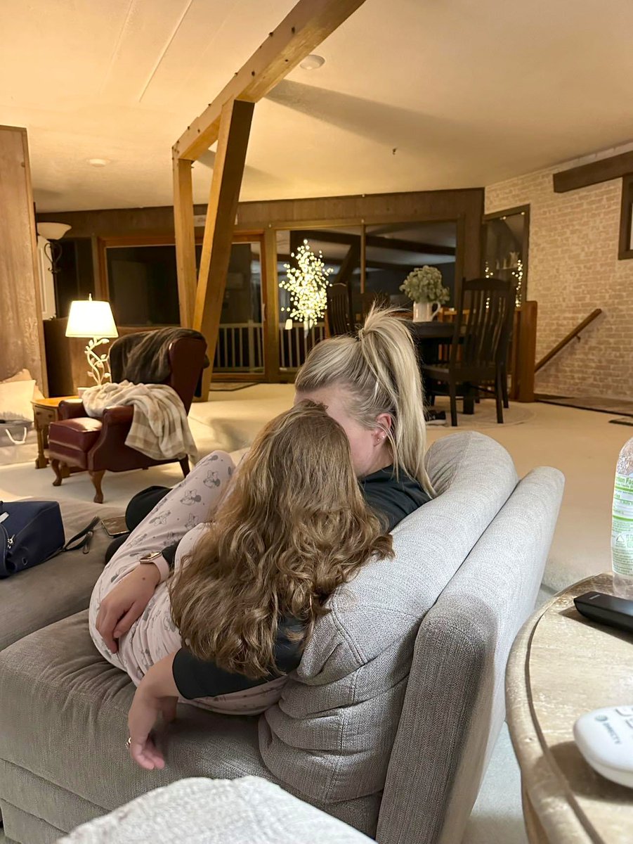 Emily’s form of affection… butterfly kisses. My favorite way to end the day. ❤️