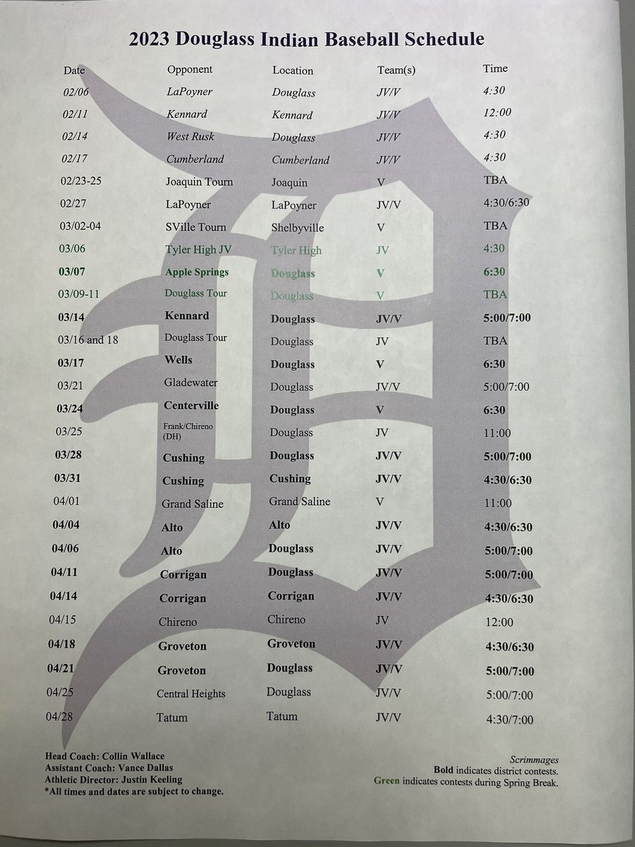 It’s almost here! I can’t wait to get this season going! <a href="/DglssBaseball/">Douglass Baseball</a> <a href="/2ATxHSBaseball/">2ATxHSBaseball</a>