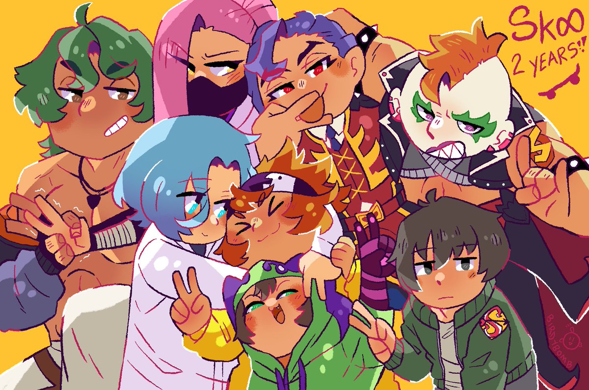 Happy 2 years to Reki, Langa, Shadow, Miya, Adam, Tadashi, Cherry