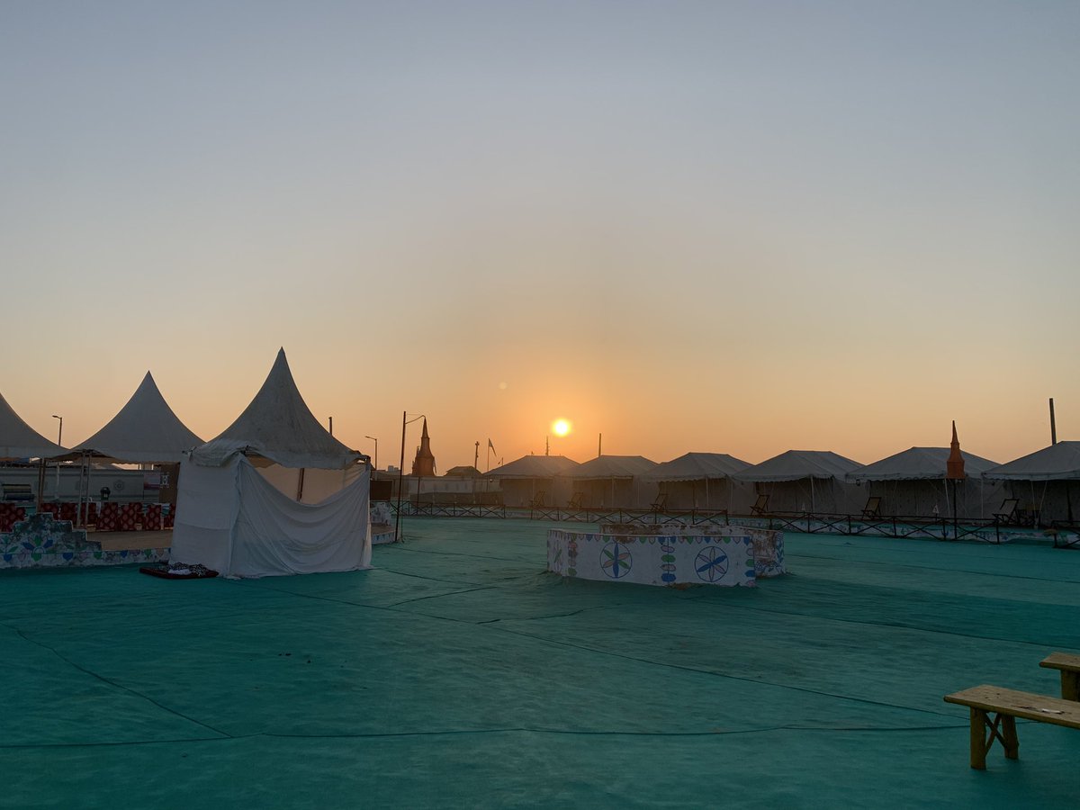 Sun rise at Tent city #rannofkutch