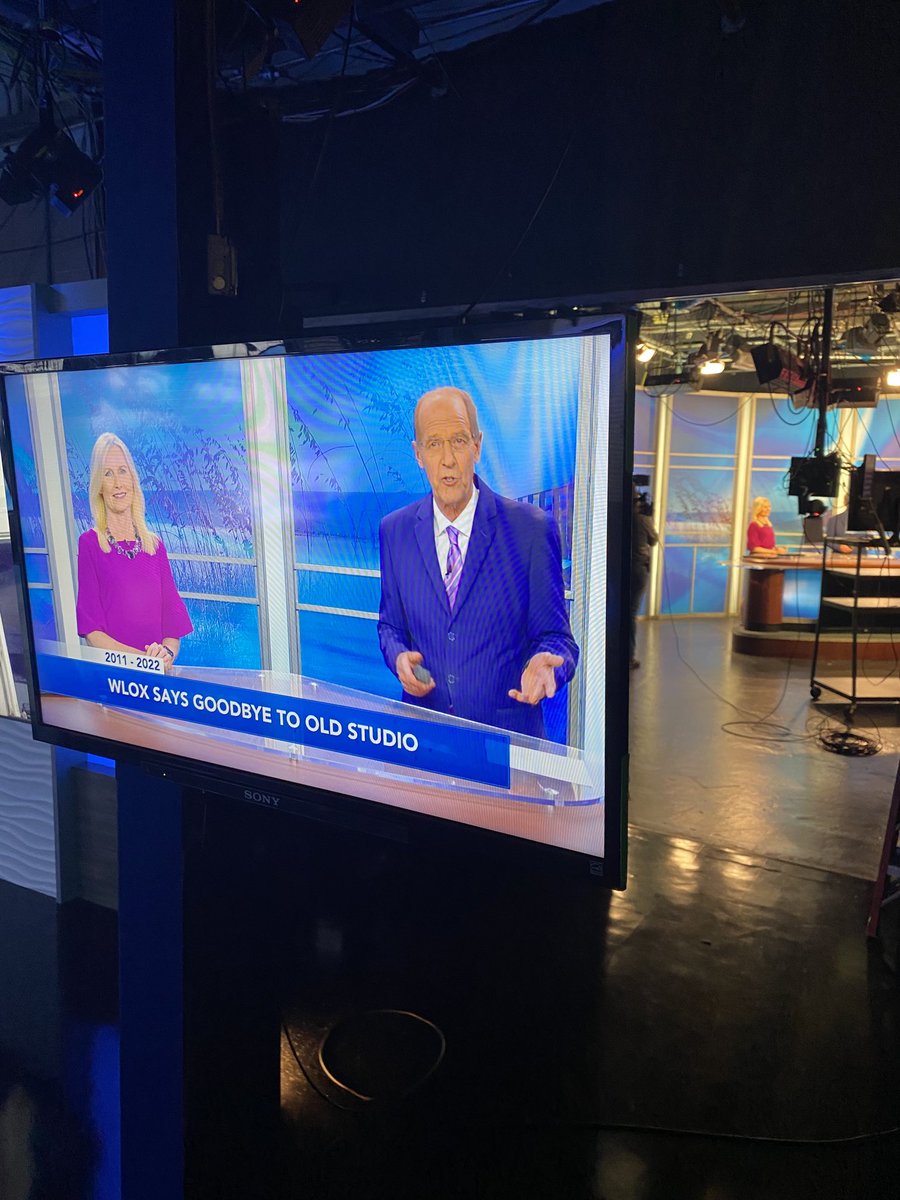 Goodbye old studio ⁦<a href="/WLOX/">WLOX</a>⁩