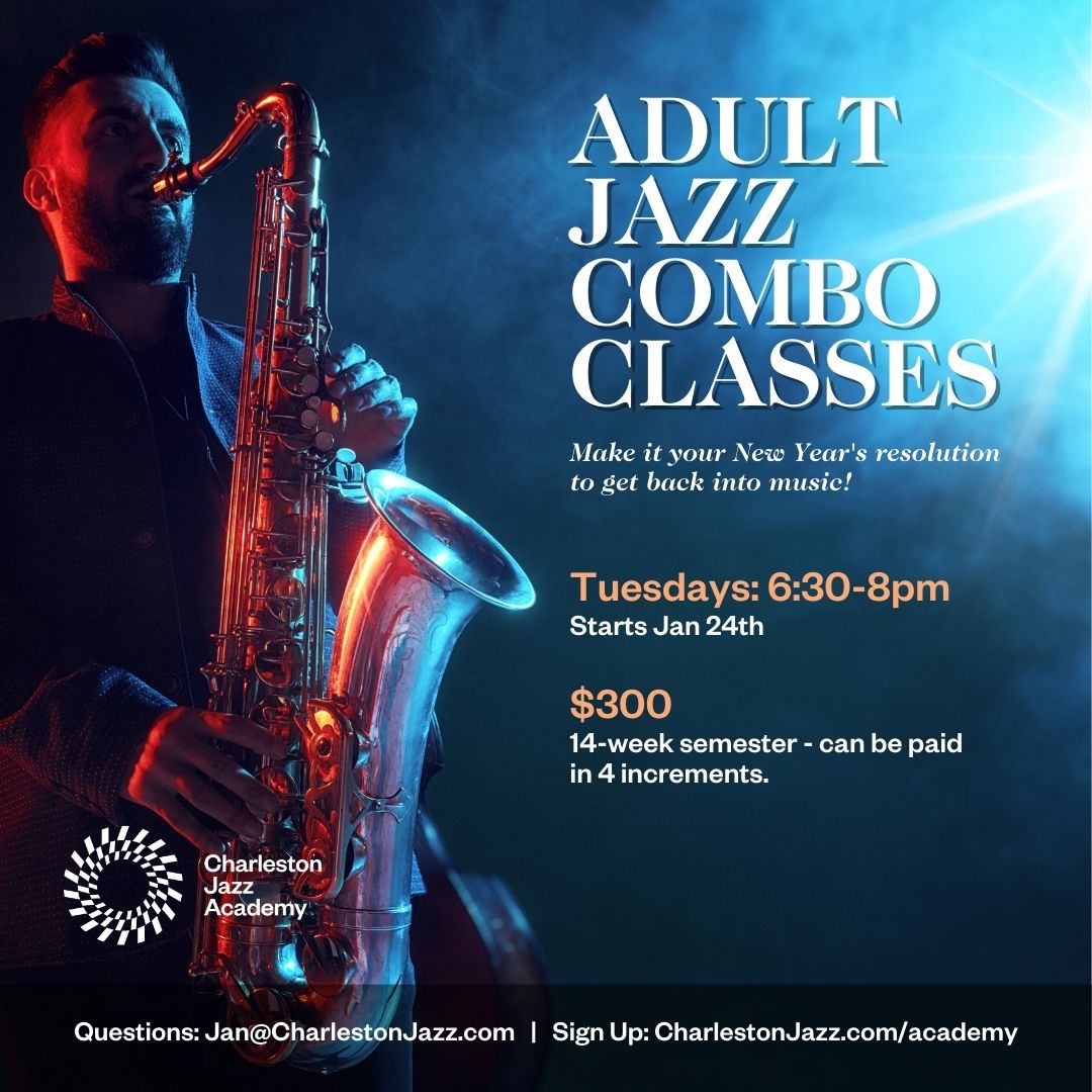 CHSJazzAcademy's tweet photo. Make playing music part of your New Year's Resolution!  Now accepting musicians for our Adult Jazz Combo class!  https://t.co/k5IK9FAjPv
#jazz #learnjazz #playjazz #jazzmusic #musician #musiclessons #jazzinstrument #jazzeducation https://t.co/f3lJ1D3khh
