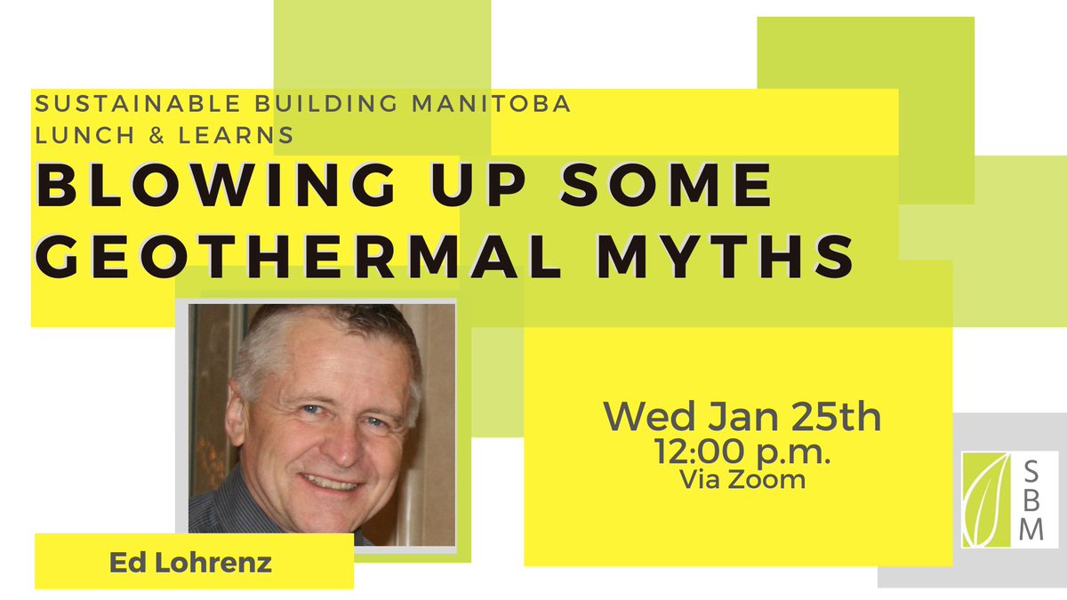 You’ve heard about geothermal, but have you heard the accurate facts? 💬

Join us on Wednesday, January 25 to hear the facts about geothermal from one of the leading experts Ed Lohrenz!

eventbrite.ca/e/blowing-up-s…

#Geothermal #ClimateActionMB #BuildingResilienceMB