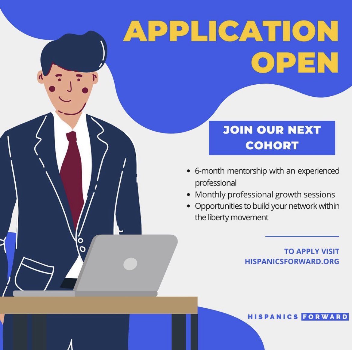 HispanicsFwd's tweet photo. The application for our 2023 Spring/Summer cohort is now open! Visit https://t.co/WDi9CfaGl9 to learn more and apply! https://t.co/5MQqwLmTUK
