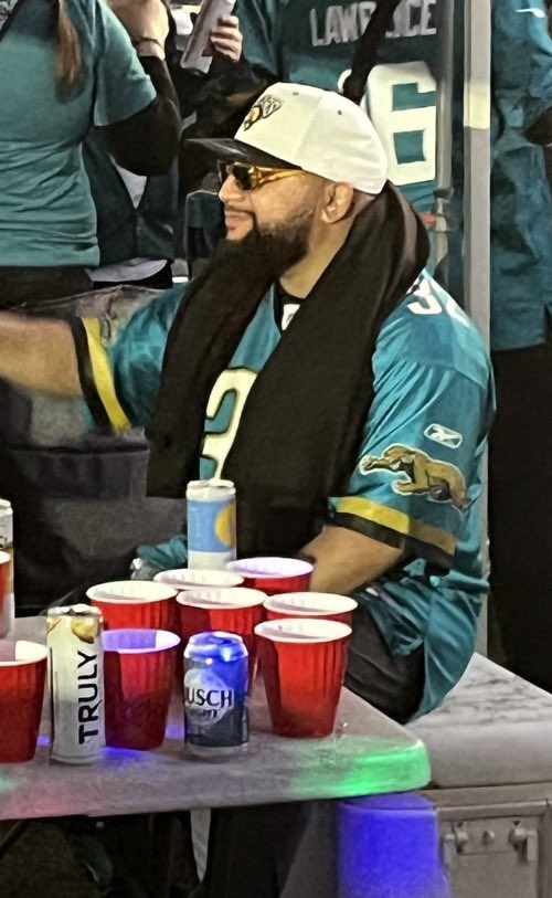 J_Nubz's tweet photo. me watching NFL teams fire coaches and prepare for the draft while I get ready to attend a primetime playoff game https://t.co/kSCkGqfLKm