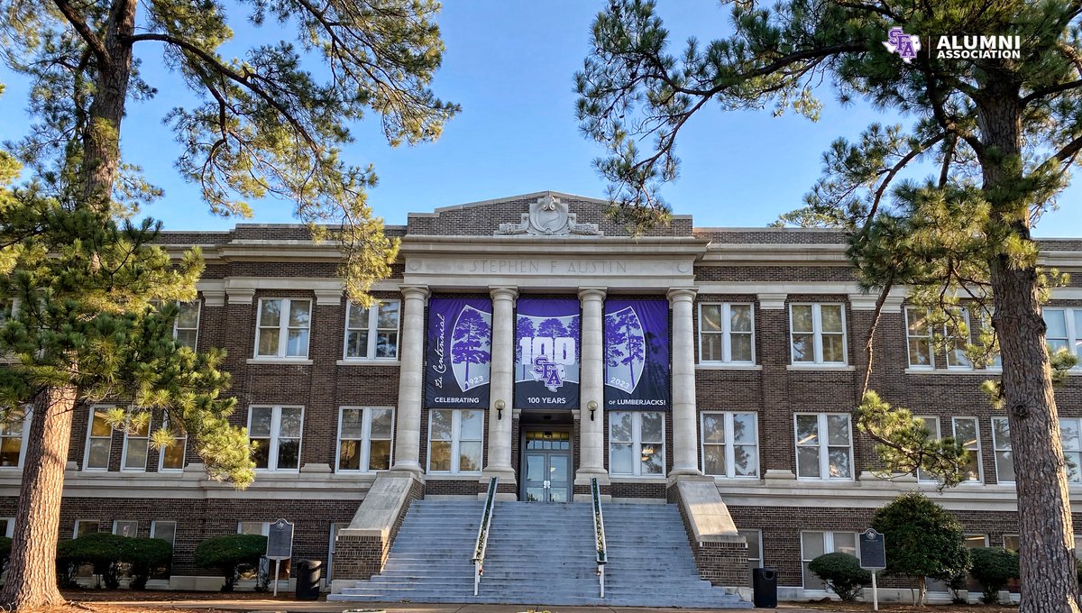sfa_alumni's tweet photo. We look forward to seeing students return to campus this week!

Be on the look out for new Centennial signage on campus as we celebrate 100 years of SFA in 2023! 🤩

#AxeEm #SFA100 https://t.co/uFB5qtmXee