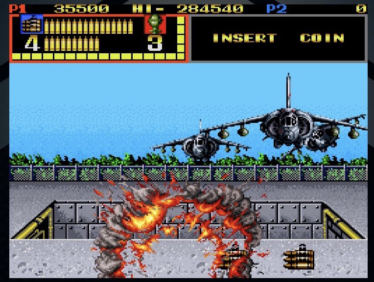 bitvivo's tweet photo. Operation Wolf creó escuela y #SNK publicó este arcade con una metralleta muy parecida al arcade de Taito #MechanizedAttack https://t.co/jR8BMsptTQ