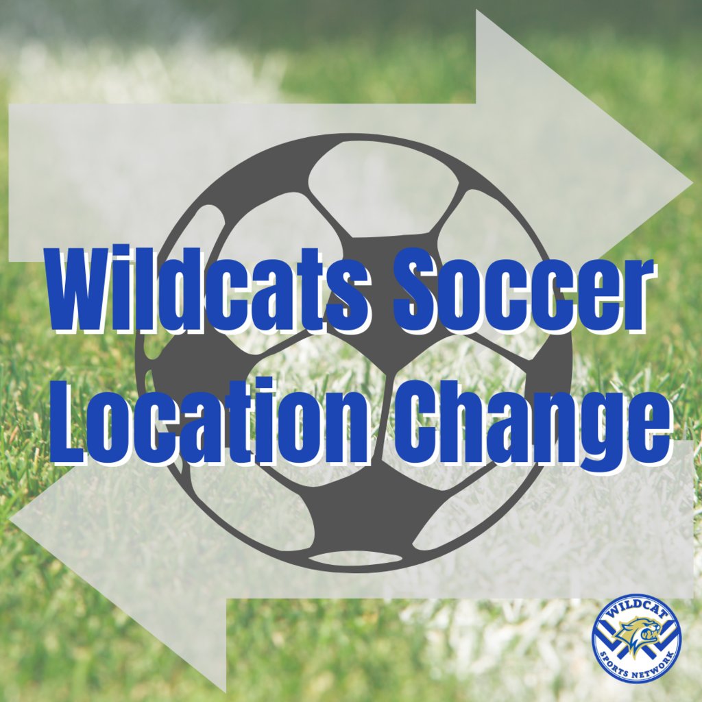 NOTICE - the boys and girls soccer games will be at Ripon Christian tomorrow, NOT at home. We hope to see you there to cheer on our Wildcats!