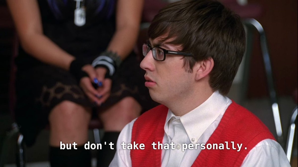 out of context glee tweet media