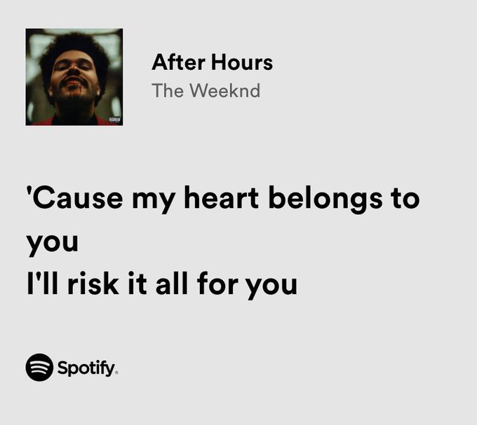 the weeknd /  after hours