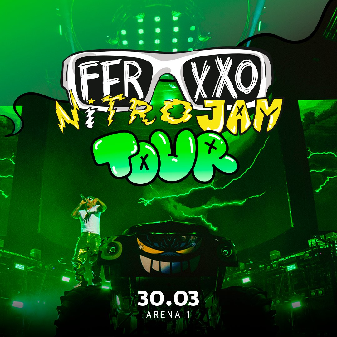 teleticketperu's tweet photo. 💥 ¡Feid en Lima!  🤩

Este 30 de marzo el protagonista de “Feliz Cumpleaños Ferxxo” llega como parte de su gira “Ferxxo Nitro-Jam Tour”. 💚🔥🎶

📍Lugar: Arena 1 - Costa Verde

🎫 Compra tus entradas desde este 10 de enero a las 11 AM por nuestra web 👉 https://t.co/4XBZ8xjMoB https://t.co/2ep9A2msSX