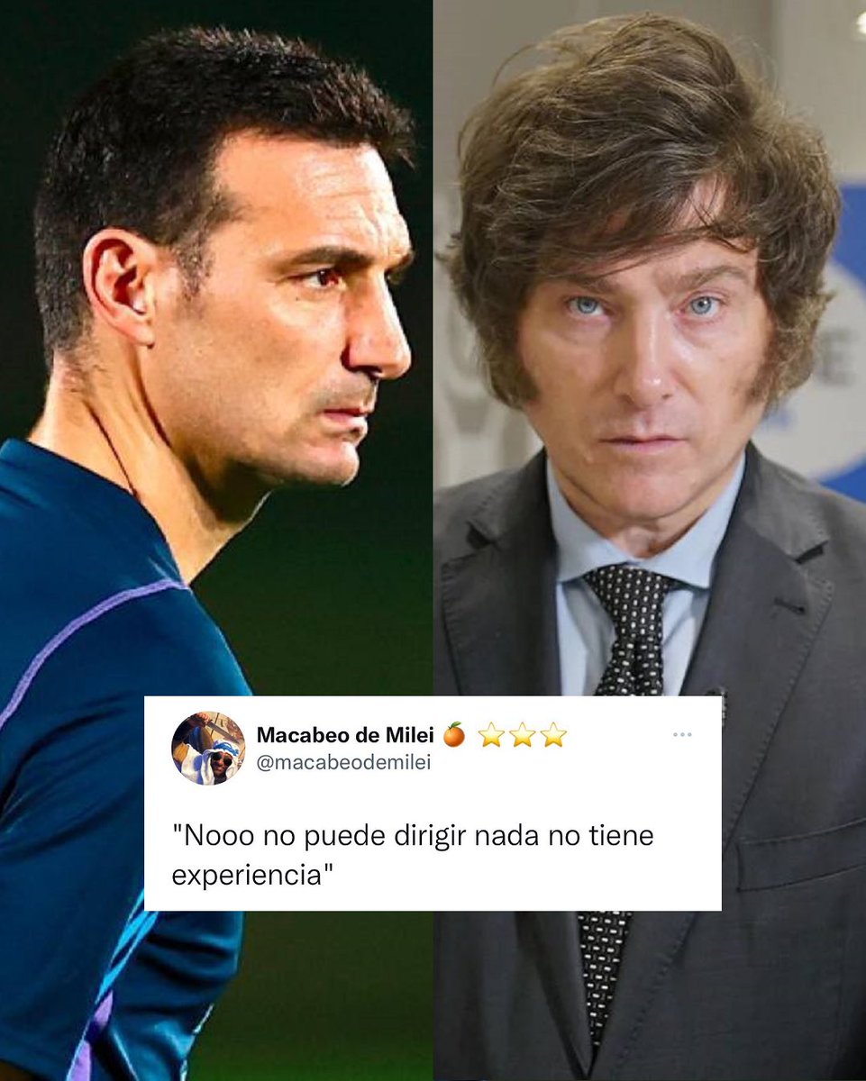 Cuando te digan que Milei no puede ser Presidente por no tener experiencia, mostrale esta foto