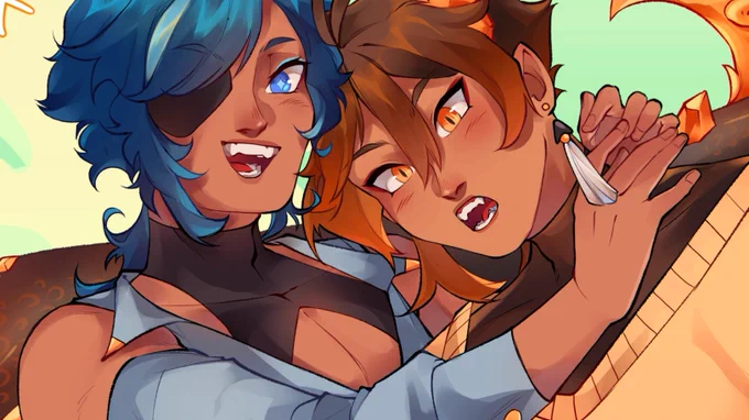 Sneak peek for  ! Drew #zhongkae because honestly? They need some love muah muah 