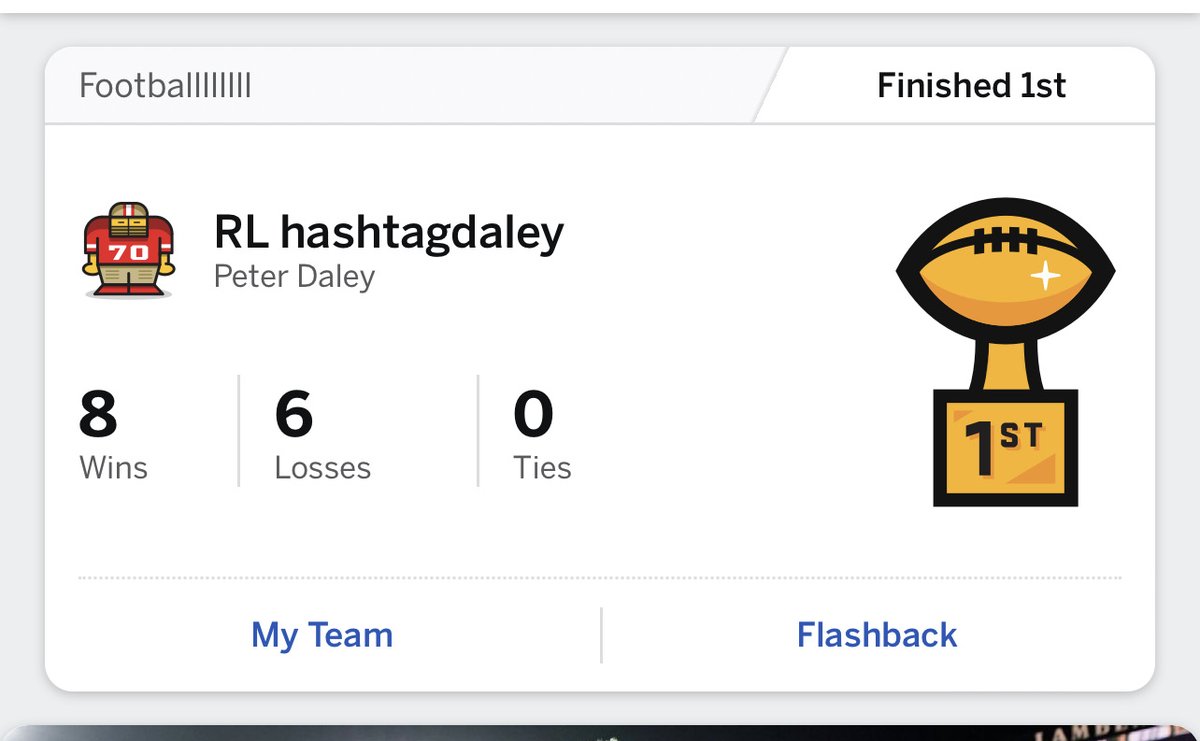 HashtagDALEY's tweet photo. TWO TIME FAMILY LEAGUE CHAMPION π π
#FantasyMaster
@nina38_ @kayyyyyla2008 @katierosea94 @petedaleyjr https://t.co/jINHxA7V88