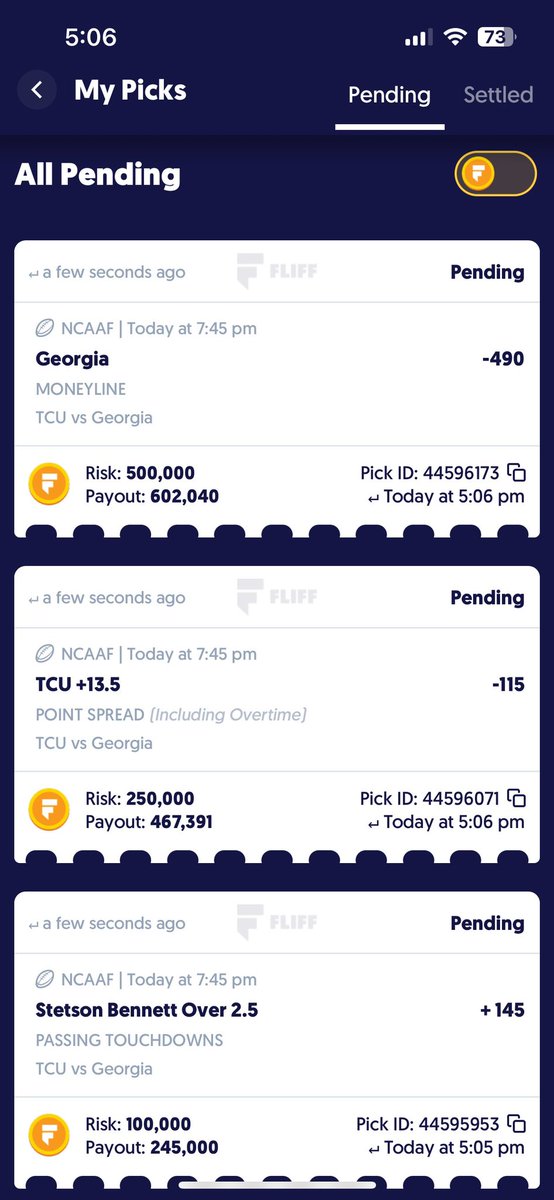 Last game of the year have to go big <a href="/fliff/">Fliff</a> 🧱 by 🧱 LFG!