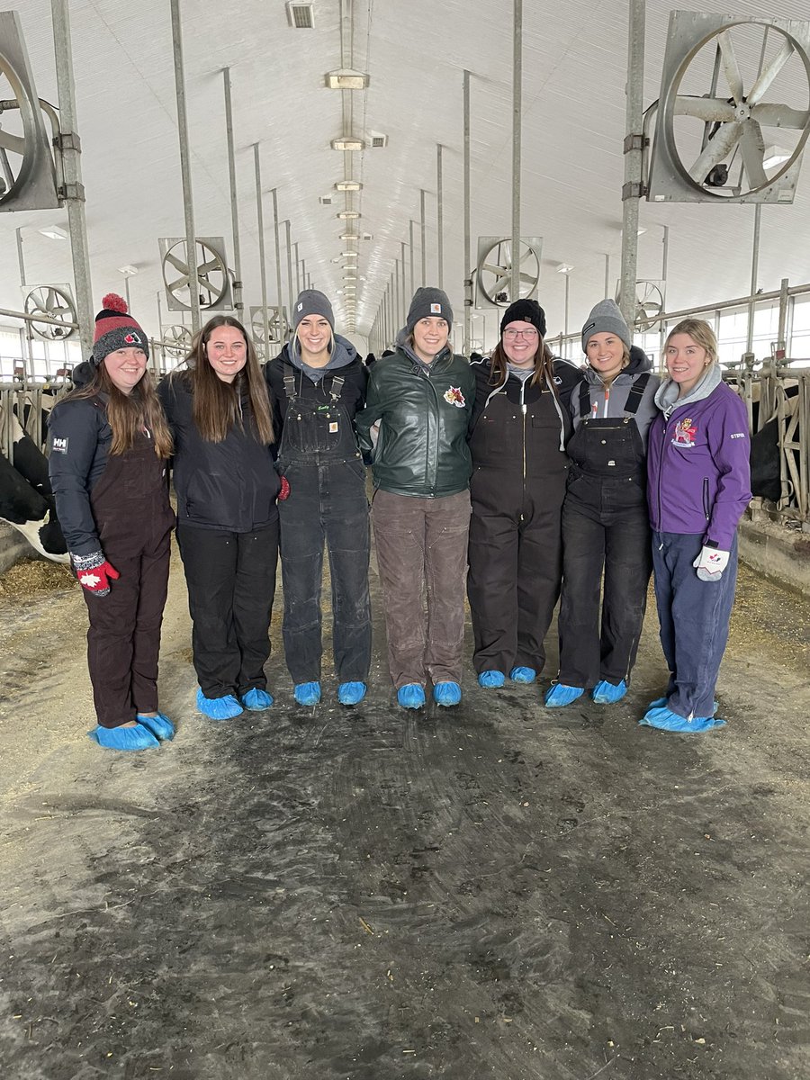 lexijohnston92's tweet photo. First Day on the road with the UoG Dairy Science Trip done! First stop was to Newbraeant Farms in Lancaster, ON followed by Blondin Sires in Saint-Placide, QC. Spending the night in Montreal before we head to New Brunswick tomorrow!
Thanks to all our sponsors!
#aggiesgoeast https://t.co/qKsYcDT9u5
