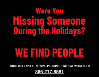 CGASolutions_'s tweet photo. You know the WHO. You need to know the WHERE. We are the HOW. We track people down all over the US and internationally. Call today to see what we can find. 

866-217-8581

#missingpersons #skiptracing #privateinvestigation https://t.co/iYGvi1JyE3