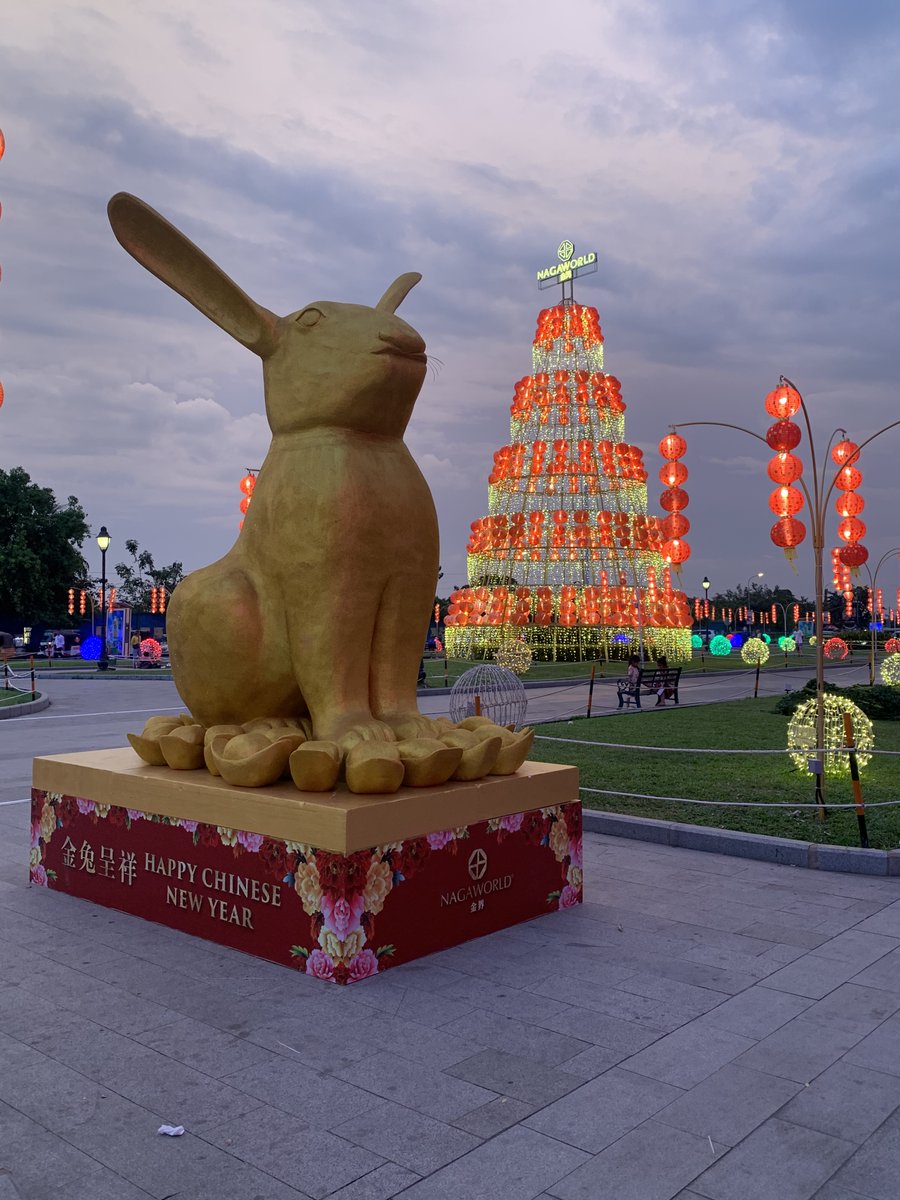 DavidGHenault's tweet photo. Year of the Rabbit 
The rabbit is the luckiest of the 12 animals in the Chinese zodiac. Expect this year to bring prosperity, hope and calm.
#YearOfTheRabbit #cambodiandestinations #ChineseNewYear #phnompenh #LunarNewYear https://t.co/RuekNrzhwC