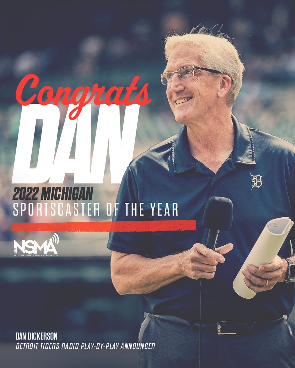 Bringing Tigers baseball to life for fans across The Mitten. Congrats, Dan, on a well-deserved honor!