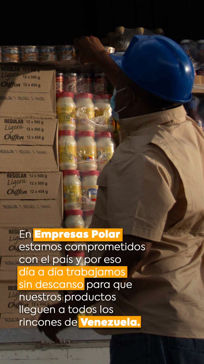 EmpresasPolar's tweet photo. Empezamos cada día con ganas de darlo todo, porque sabemos que nuestro esfuerzo llega a miles de venezolanos. https://t.co/N6NECYzDh2