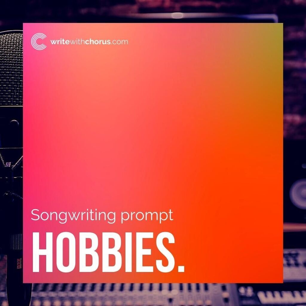 WriteWithChorus's tweet photo. HOBBIES.
#writewithchorus #newsong #newmusic #writing #songwriting #singer https://t.co/TQyNkzXapG https://t.co/ZGvjHbwZu8