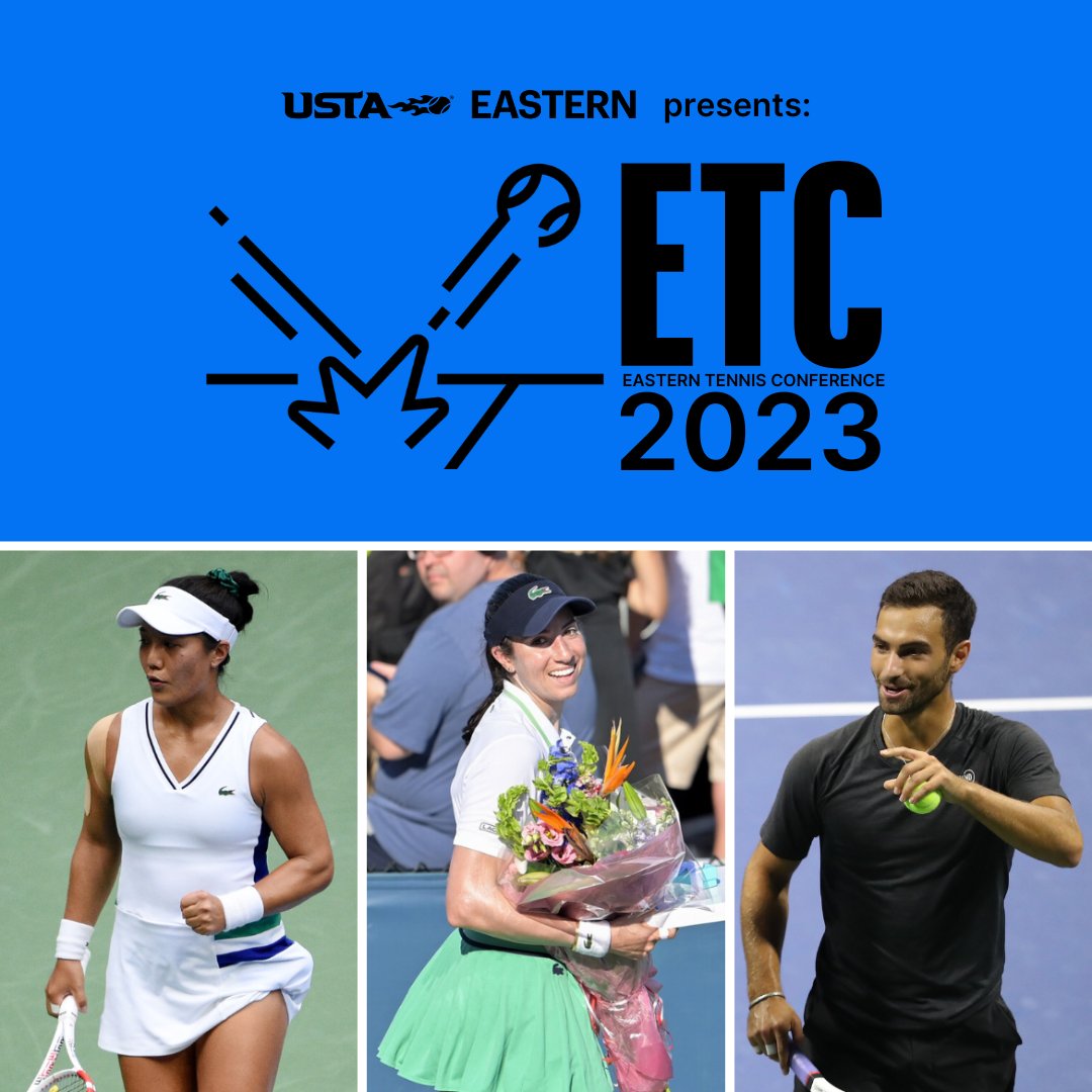 The Eastern Tennis Conference is coming soon to Mahwah, NJ! 🎾

We're excited about this year's incredible lineup, including three top former Eastern juniors who turned pro: <a href="/kristieahn/">Kristie Ahn</a>, <a href="/ChristinaMcHale/">Christina McHale</a> and  @Noahrubin33!
#ETC2023 | #USTAEastern
🔗  usta.com/en/home/stay-c…