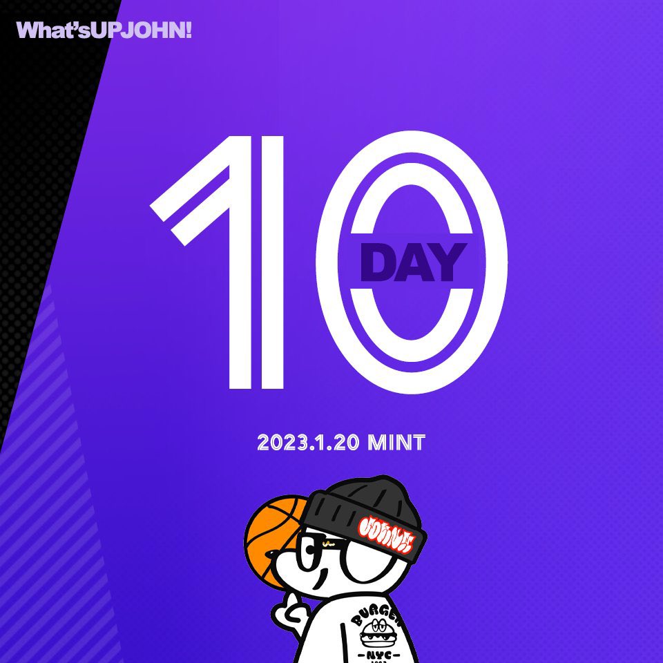 What’s Up JOHN! 🐕

SUPPLY : 550
PRICE : 0.075ETH

Heads up! 10 days to go! Mint’s on January 20, 2023!Join the discord for more info discord.gg/johnnft

#JohnNFT #JohnGoods <a href="/JOHN_NFT8/">What's UP JOHN!🐕🛹TEAM JOHN</a> <a href="/john_skater08/">SkaterJohn/シバチャン</a>