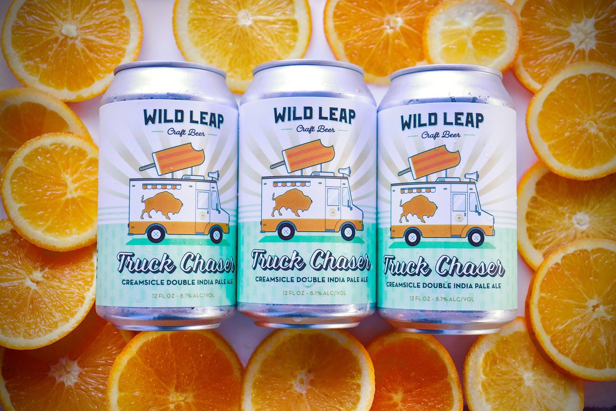 wildleap's tweet photo. 🍊NOW AVAILABLE🍊 Truck Chaser Creamsicle Double IPA is now available at both taprooms and your favorite retailers! Grab a pack in time for the National Championship tonight.
FIND: https://t.co/az9RbdsSf9
#wildleap #staywild #truckchaser #creamsicleipa #doubleipa #ipalovers https://t.co/QKakjOXR1J