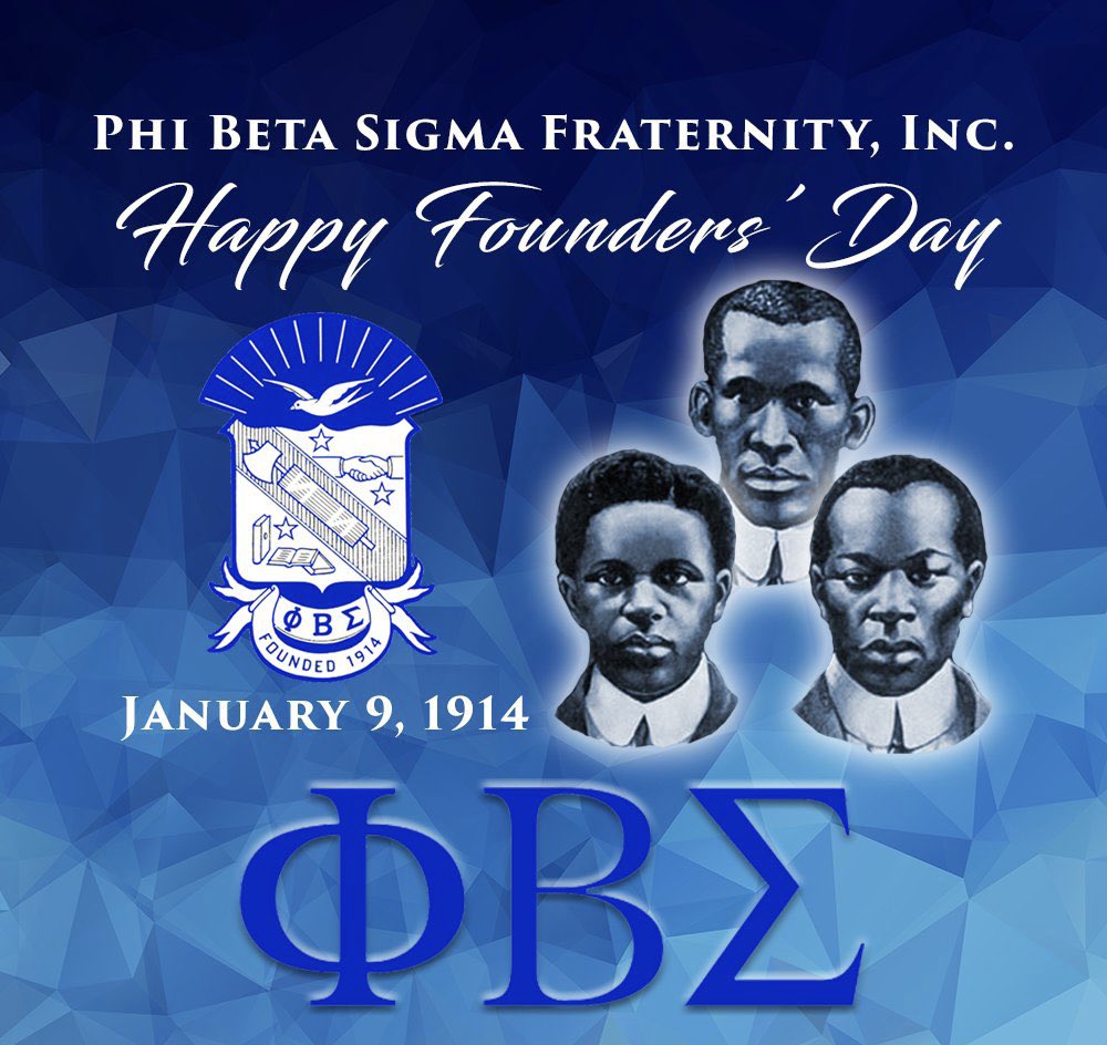 Happy Founders’ Day to the men of @pbs_1914 Fraternity, Inc. “a historically African American fraternity. It was founded at Howard University in Washington, D.C. on January 9, 1914, by three young African-American male students.” #j9 #foundersday #HBCUmade #phibetasigma #φβς