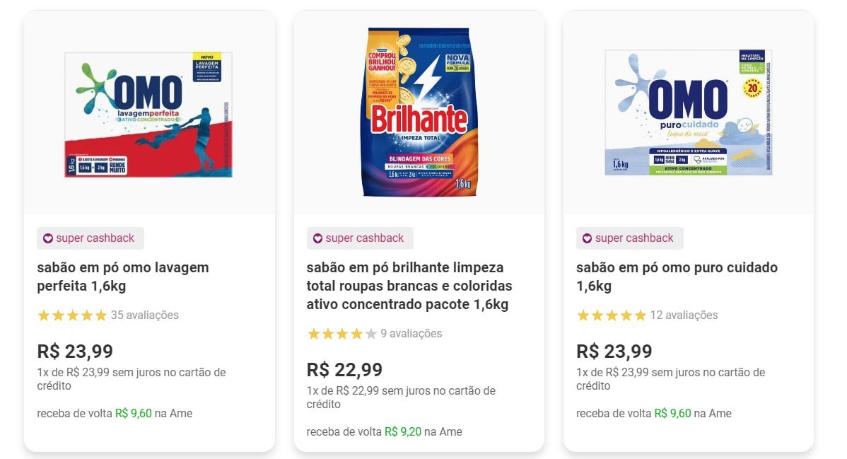 eieutil's tweet image. 🟣 SABÃO EM PÓ | #Shoptime:
✅ Por: A partir de R$ 13,79 (40% de volta na Ame)
🔗 ACESSE: tidd.ly/3CBp8Gw

🎟 CUPONS SHOPTIME:
🔗 tidd.ly/3dzv2e9

#OfertasShoptime
↪️ eieutil.com/canaldeofertas…