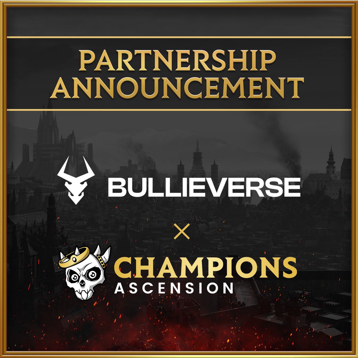 @ChampionsIO has partnered with @Bullieverse, a Web3 Gaming Metaverse building alongside one another into a new frontier!

Check out our FREE games packed w/ utility!

Necrodemic: bullieverse.com/home – survival thriller

Champions: champions.io/download – open world combat