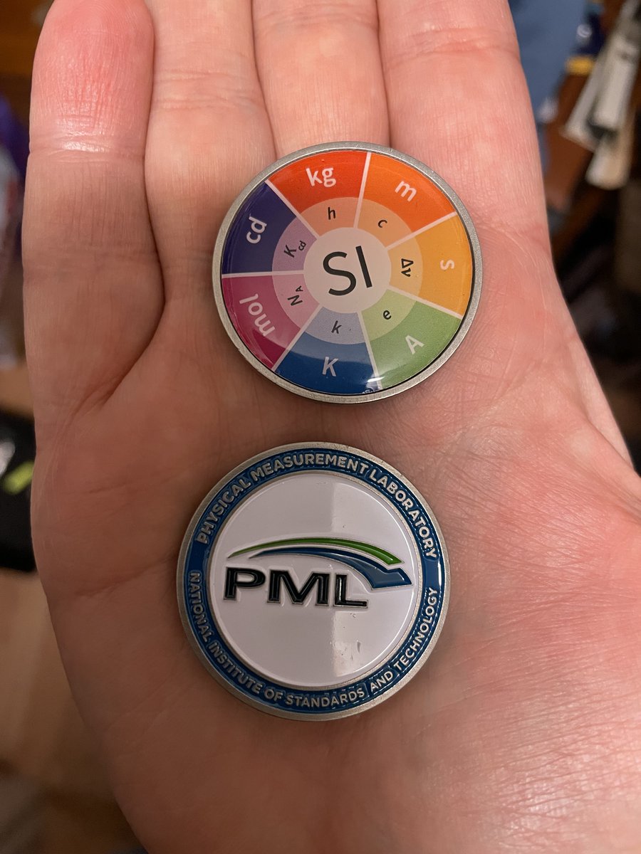 I got these SI challenge coins from Peter Mohr at an AAPT meeting in, I think, Atlanta.