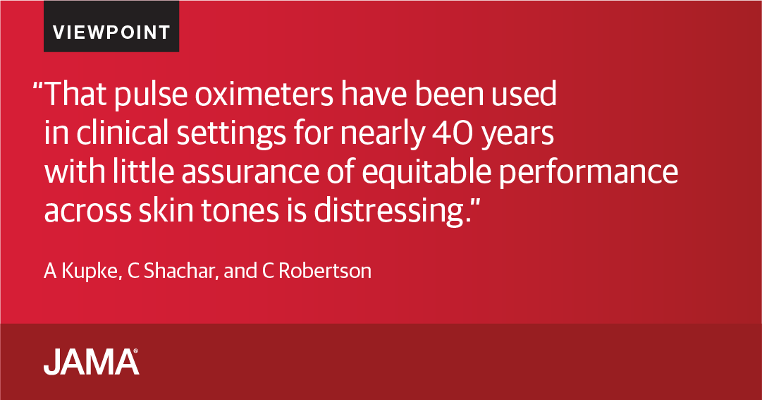 JAMA on Twitter "Viewpoint how some pulse oximeters can provide