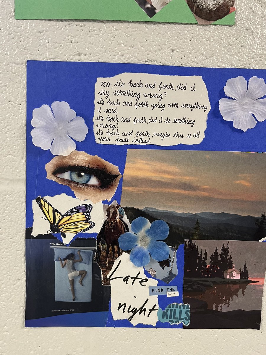 LightridgeEng's tweet photo. Students in Ms. Cichoski’s English 10 classes created the most inspiring 2023 vision boards to kick off the new year. Come see the magic in the English hallway! https://t.co/mC5rFZWtTo
