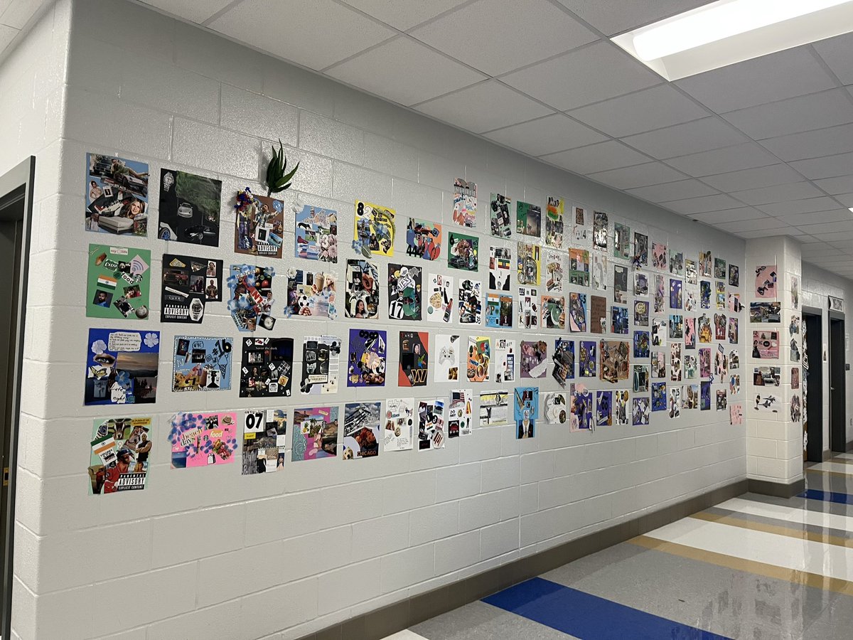 LightridgeEng's tweet photo. Students in Ms. Cichoski’s English 10 classes created the most inspiring 2023 vision boards to kick off the new year. Come see the magic in the English hallway! https://t.co/mC5rFZWtTo