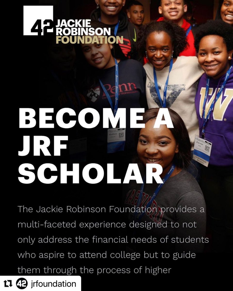 Do you know an exceptional young person who would be an incredible reflection of Jackie Robinson’s legacy? Applications are due Wednesday, January 11, 2023. Click the link below for more details. jackierobinson.org/apply/