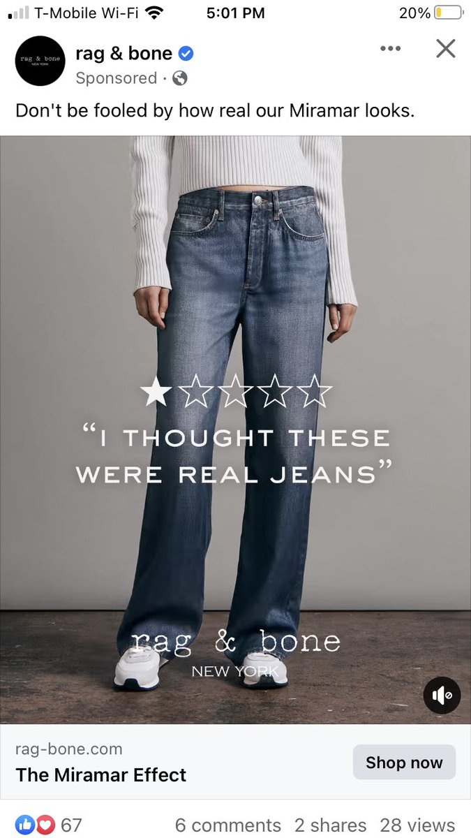 Just got an ad for non-jean jeans. So, why the trompe l’oeil? What is it about jeans that make people want to look like they’re wearing them without actually doing so? Yes, this is a teaser for my book, but it’s also a question that fascinates me endlessly.