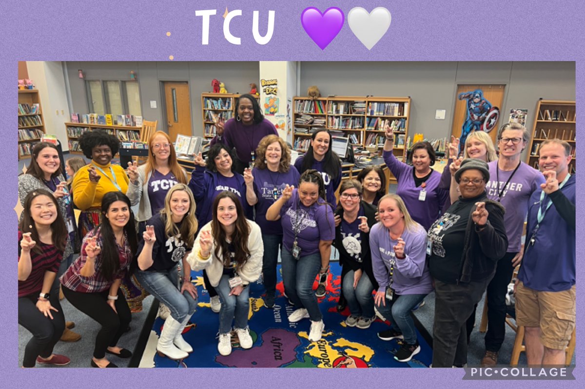 SeminaryHillsFW's tweet photo. SHP is proud to support TCU today and wear ๐
No matter the outcome tonight, we are proud to be a part of the Fort Worth community and cheer for them.
Go Frogs ๐๐ธ๐ ๐ข #TCUNation #TCU
@marceysorensen
@nakitabrewer8 @dbenavidez2
@FortWorthISD @SeminaryHillsFW https://t.co/c2cvoOU2Pn